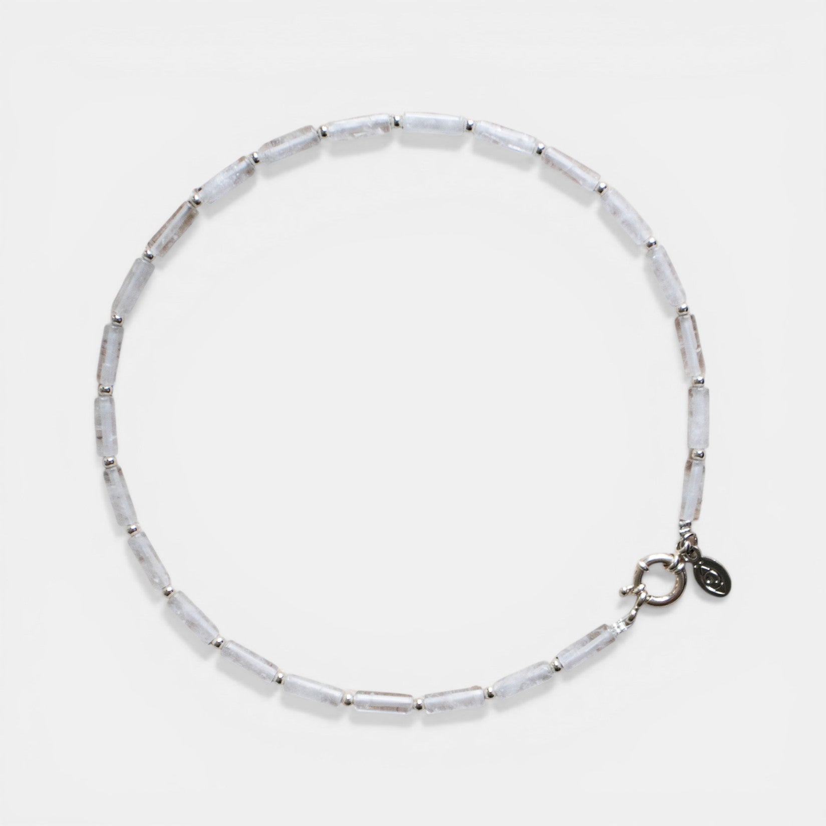 Perlenkette Bergkristall Säule – gold oder silber - Nooe UG