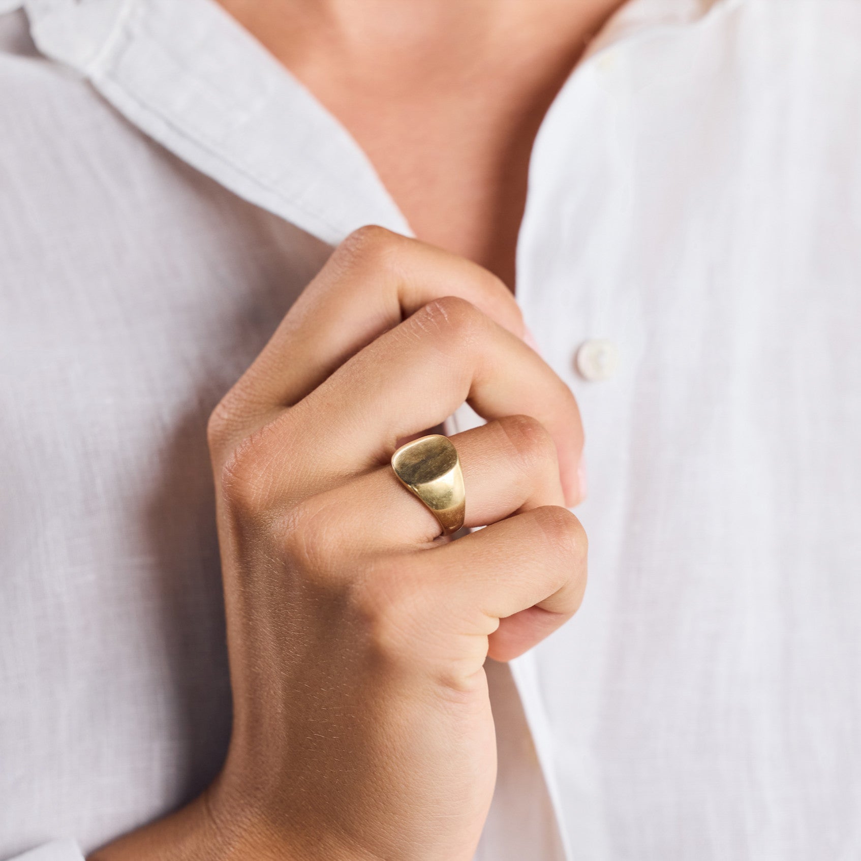 Siegelring aus Messing | Goldener Ring - Nooe UG
