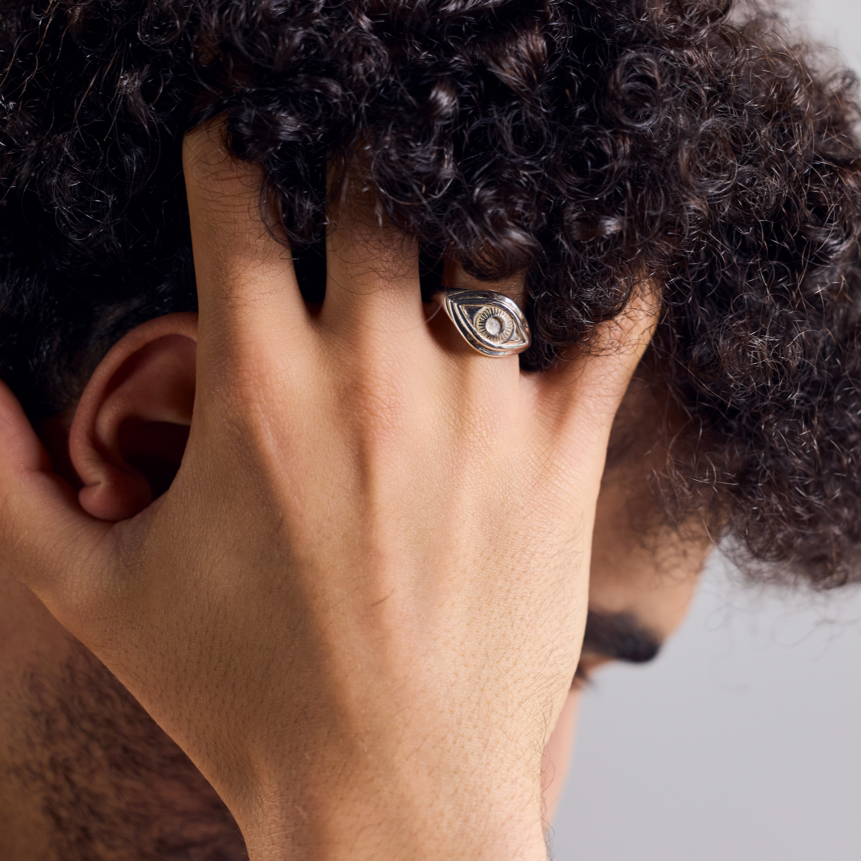 Talisman Böser Blick Schutz Augen Ring aus 925 Sterling Silber - Nooe UG