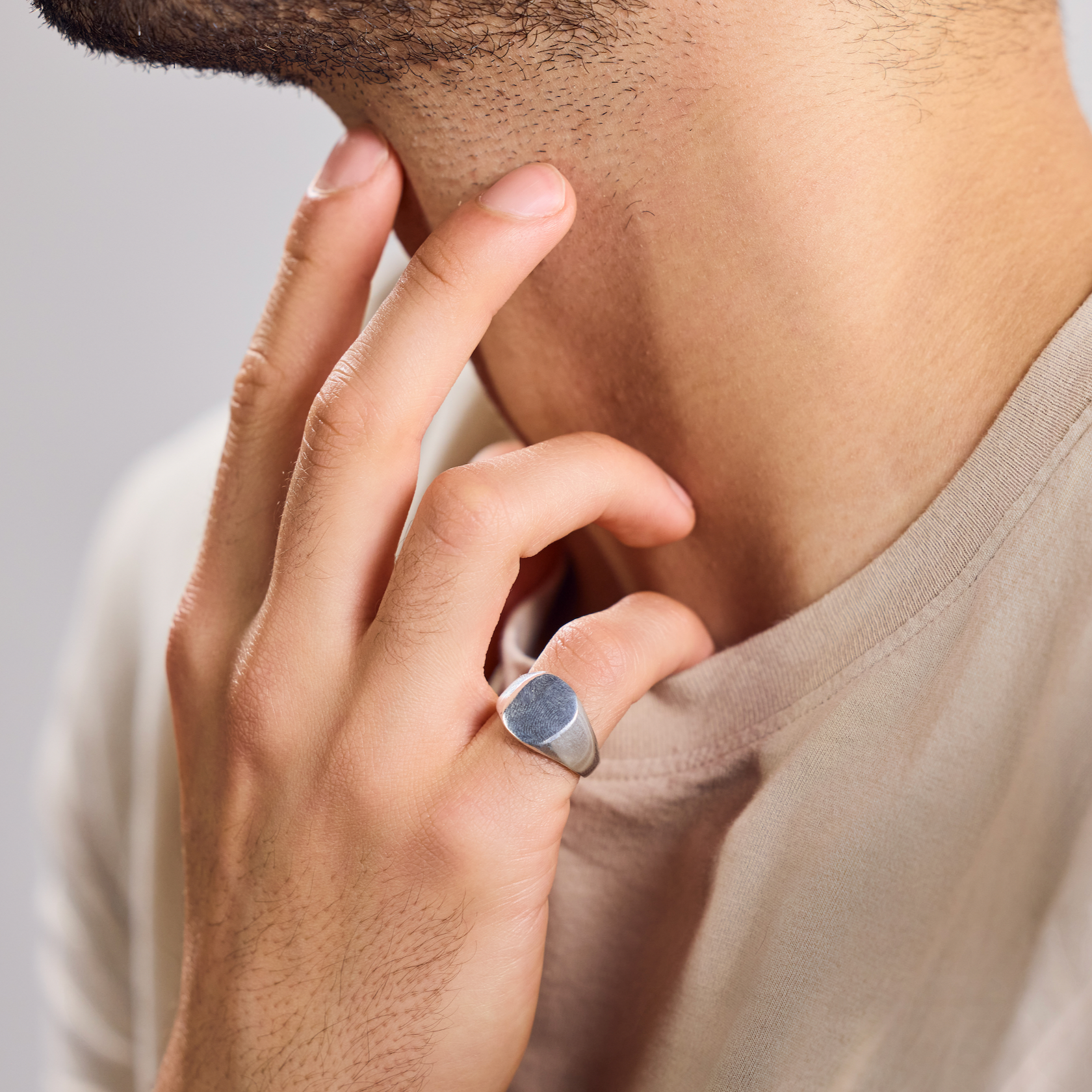 Signet ring 925 sterling silver handmade