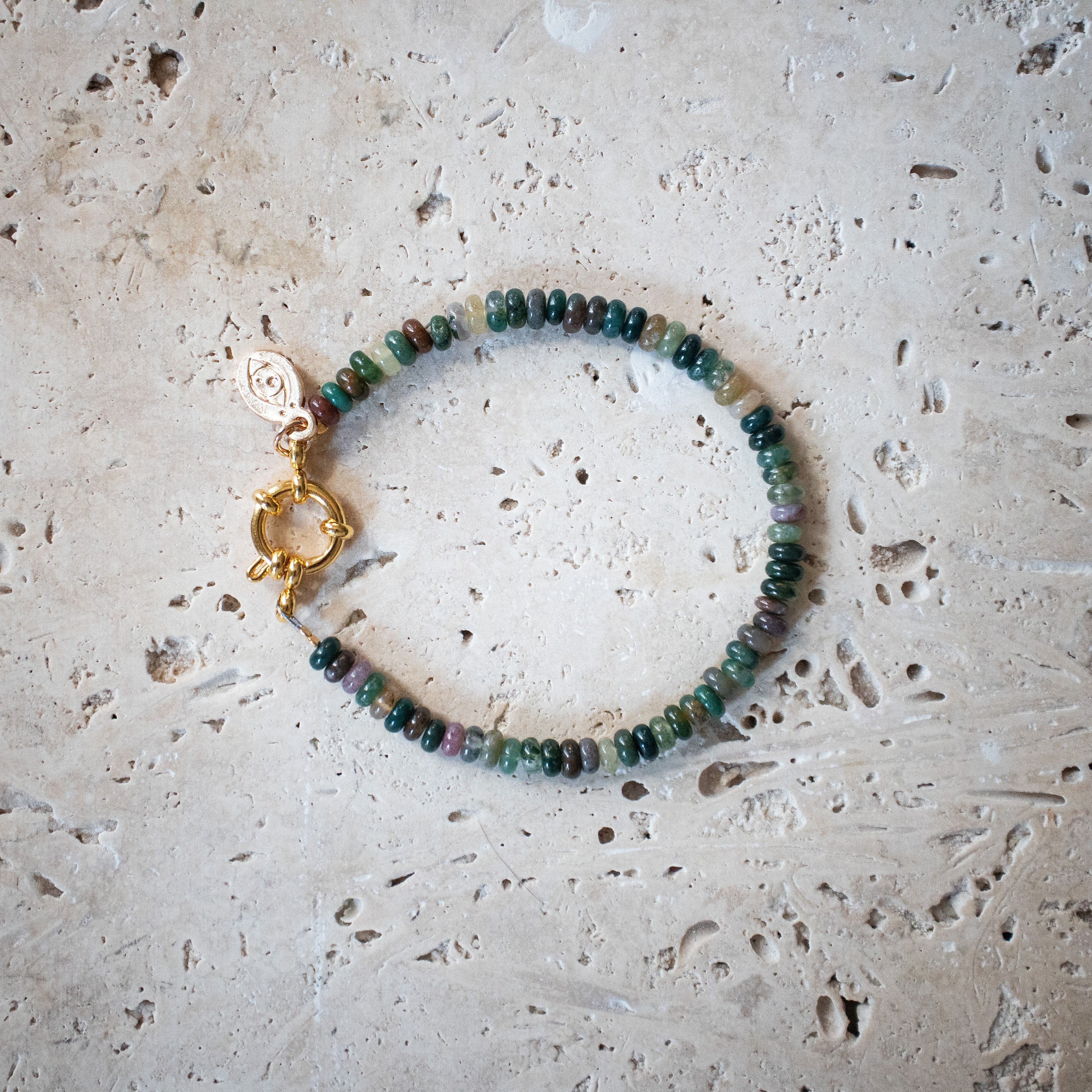 Rainbow Bracelet – Handmade necklace with colorful gemstones in gold plated or 925 Sterling Silver (copy)