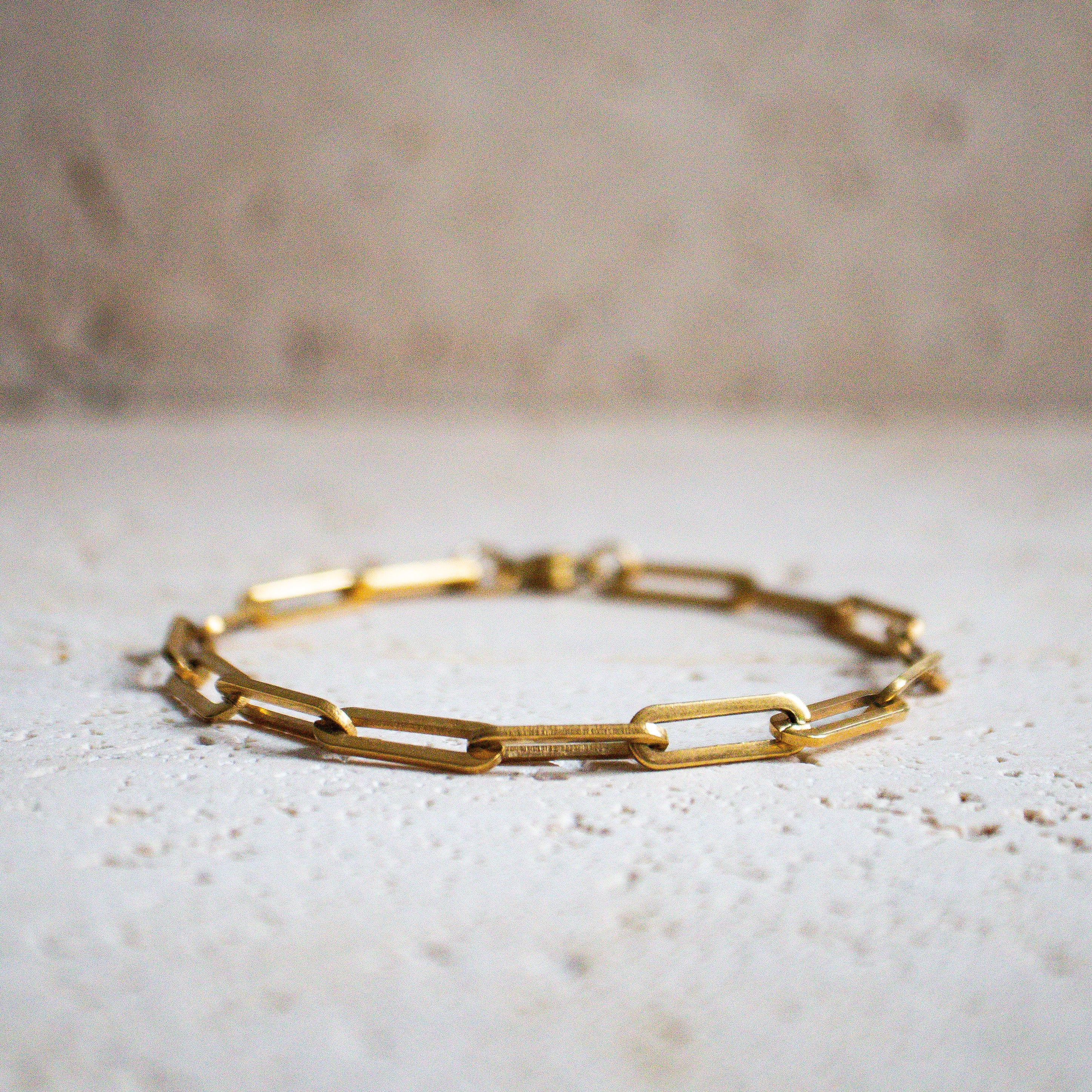 Paperclip Armband vergoldet - Nooe UG