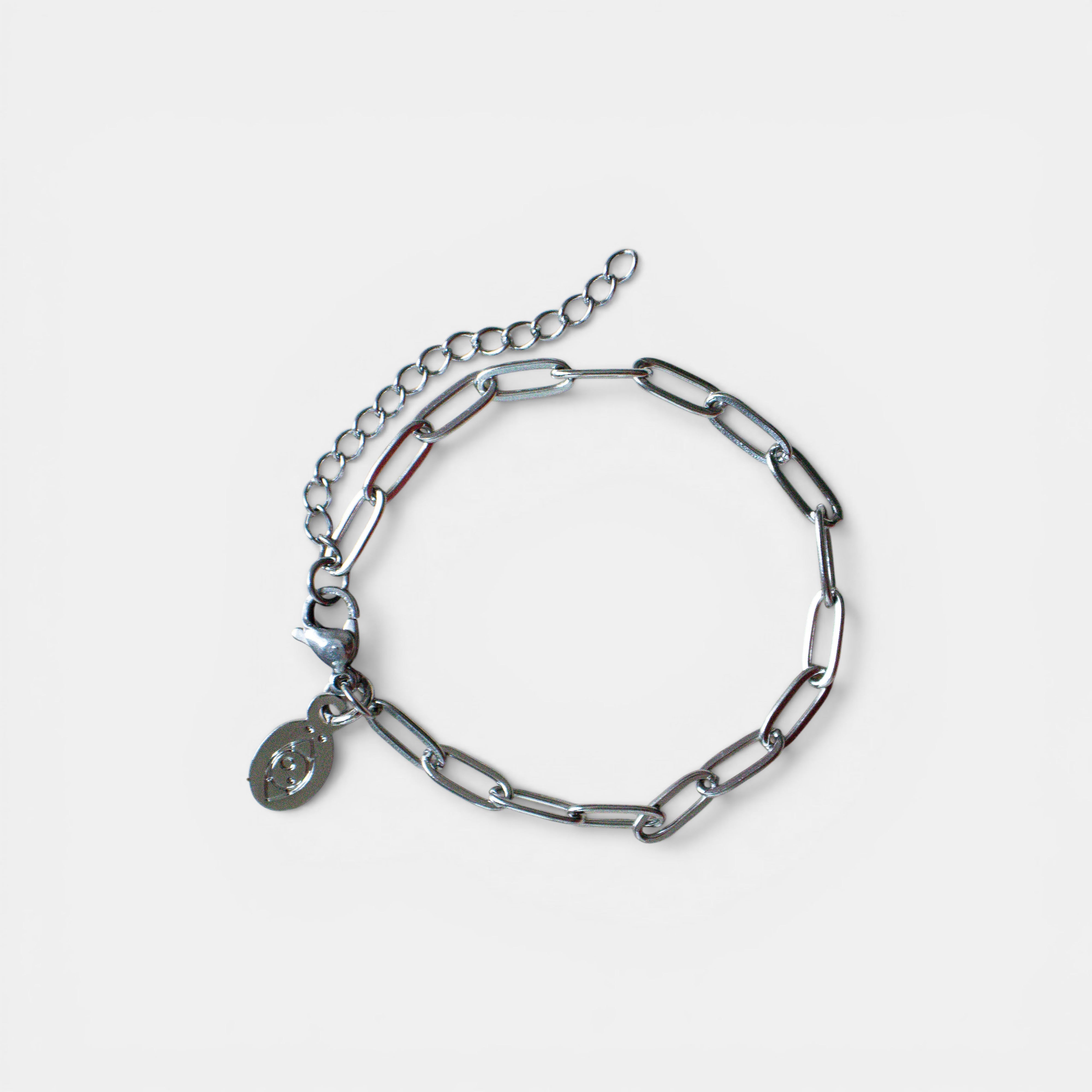 Paperclip Armband aus Edelstahl, silber - Nooe UG