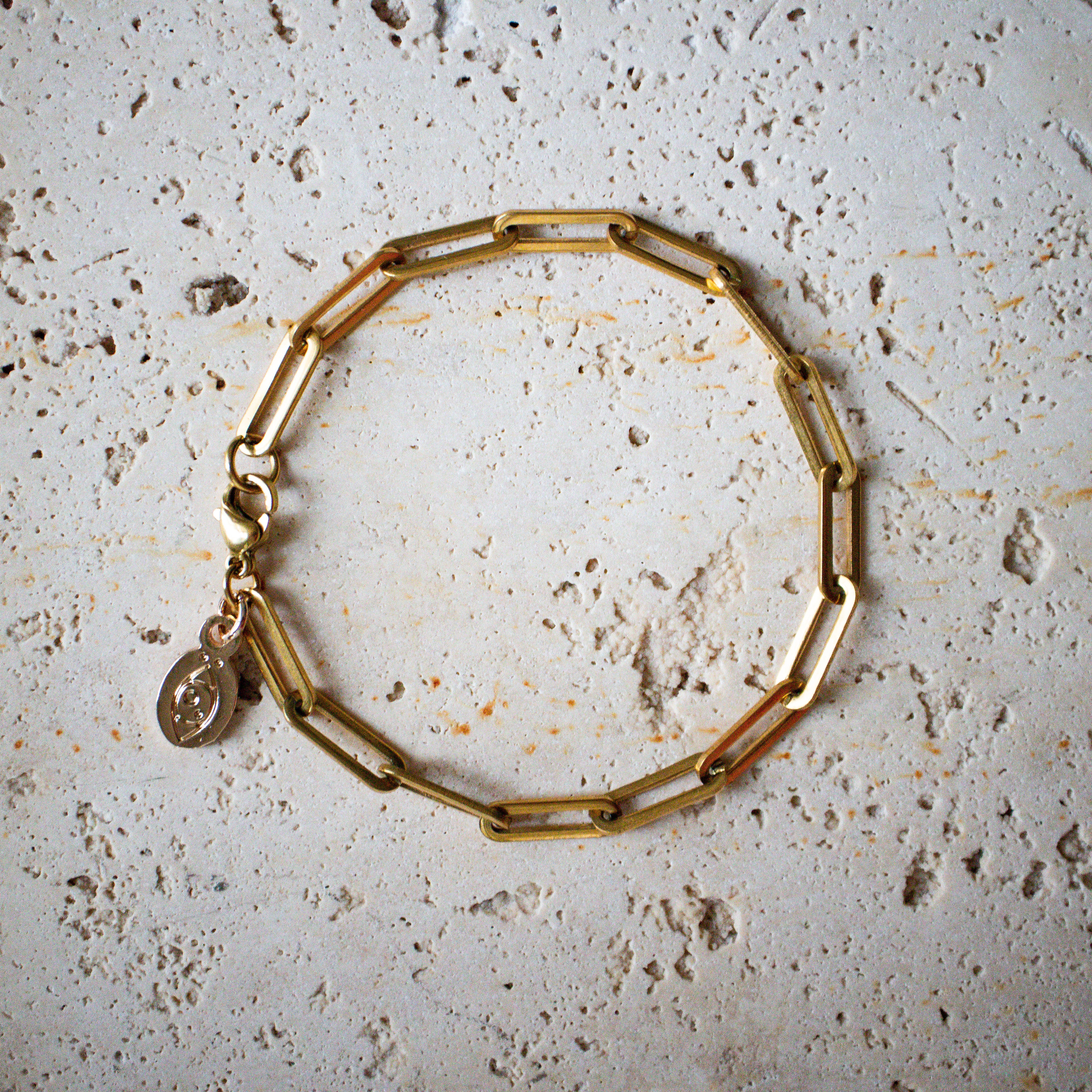 Paperclip Armband vergoldet - Nooe UG