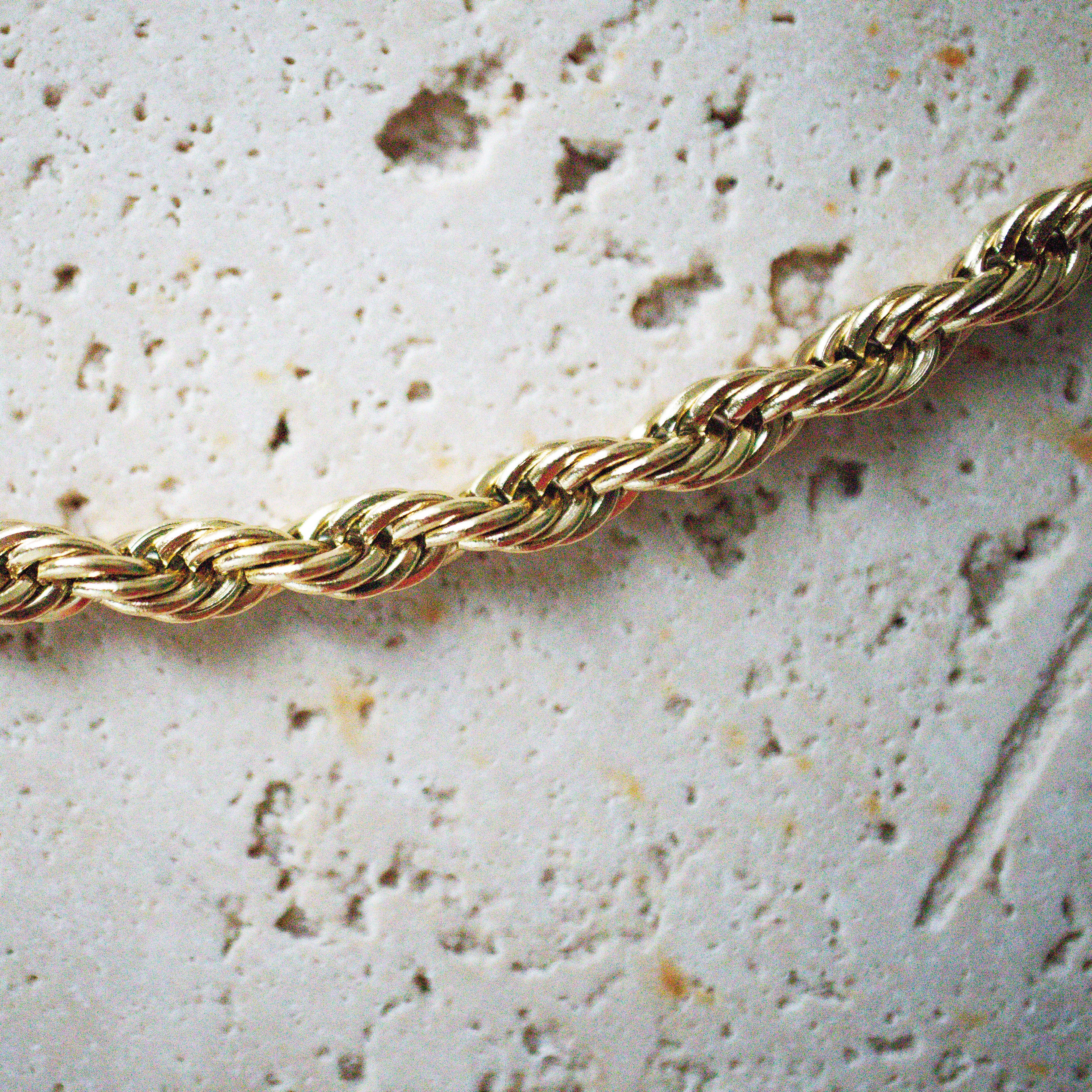 Twisted Seil Kette vergoldet dick - Nooe UG