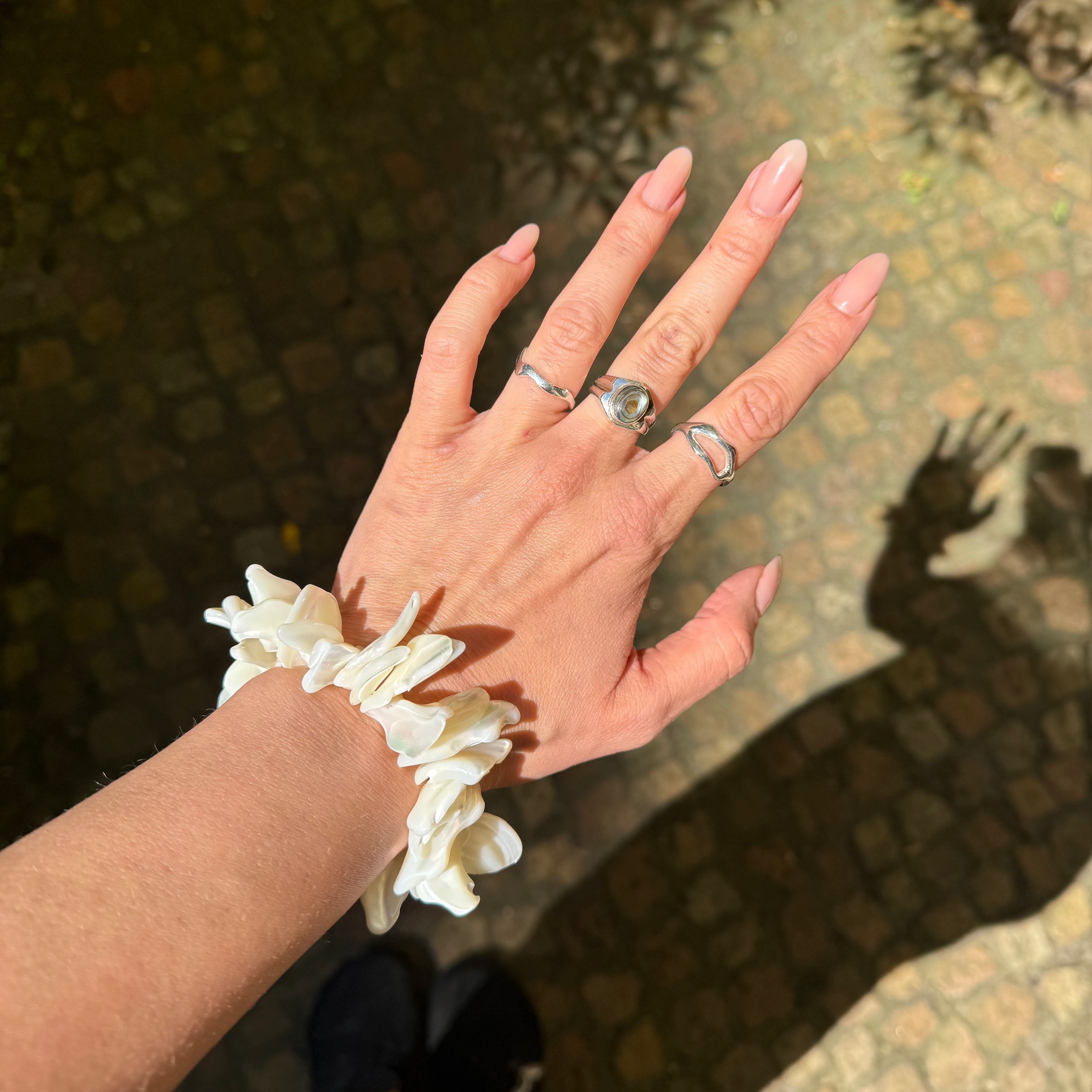 Perlmutt Armband Chunks | NOOE Berlin