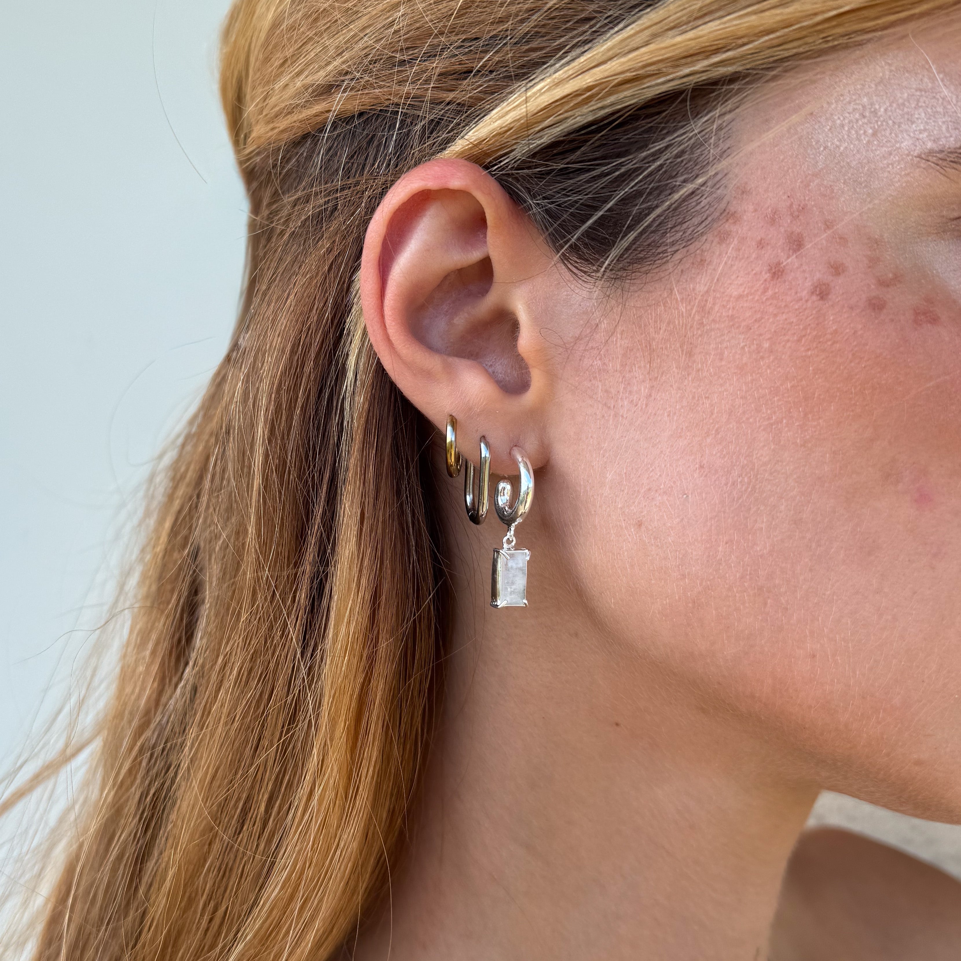 Bali Mondstein Creole – 925 Sterling Silber | NOOE Berlin
