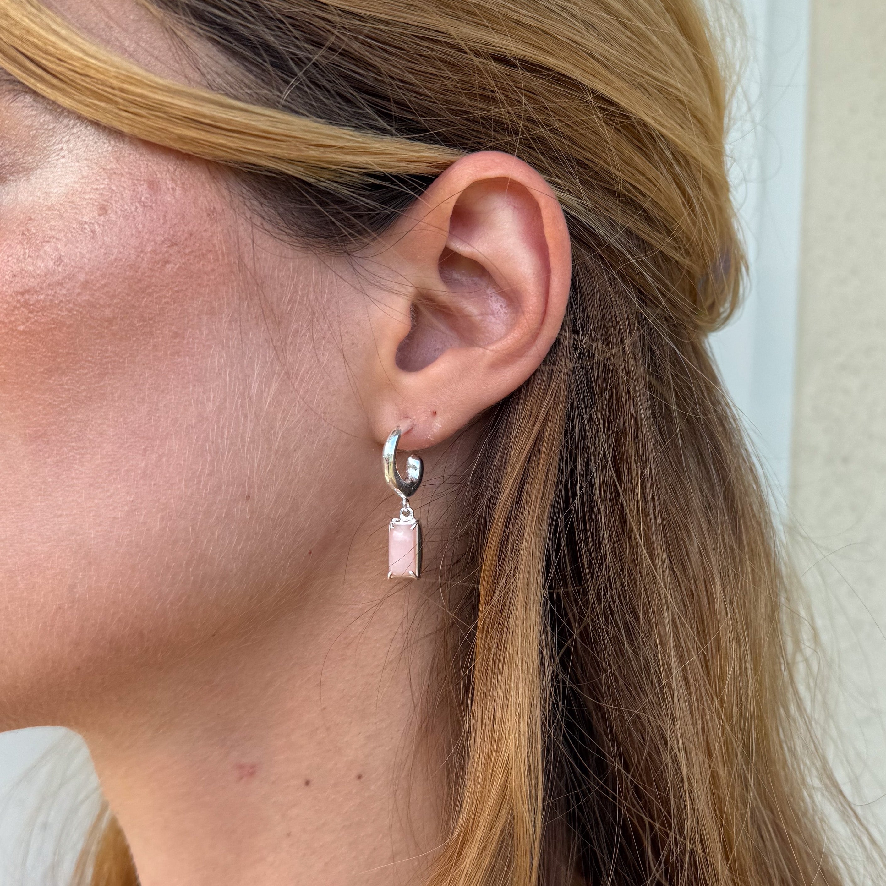 Bali Rosa Opal Creole – 925 Sterling Silber | NOOE Berlin