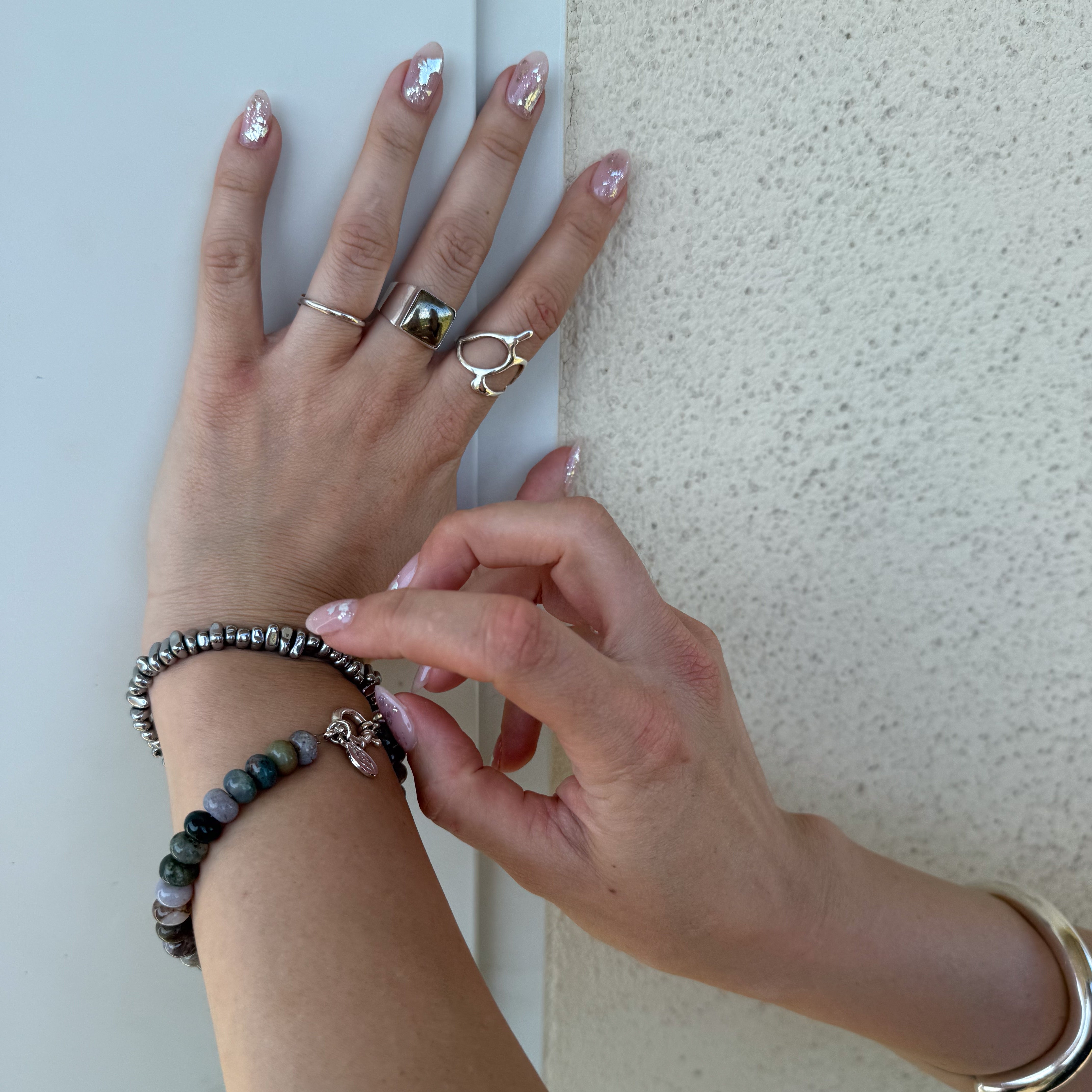 Siegelring – Pyrit Eckig, 925 Sterling Silber | NOOE Berlin