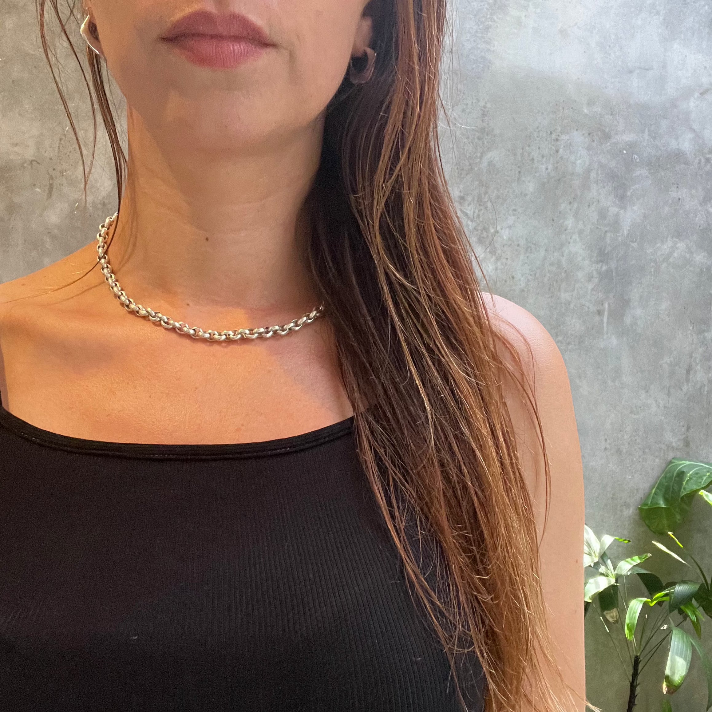 Dicke Handgemachte Gliederkette aus 925 Sterling Silber - Nooe UG