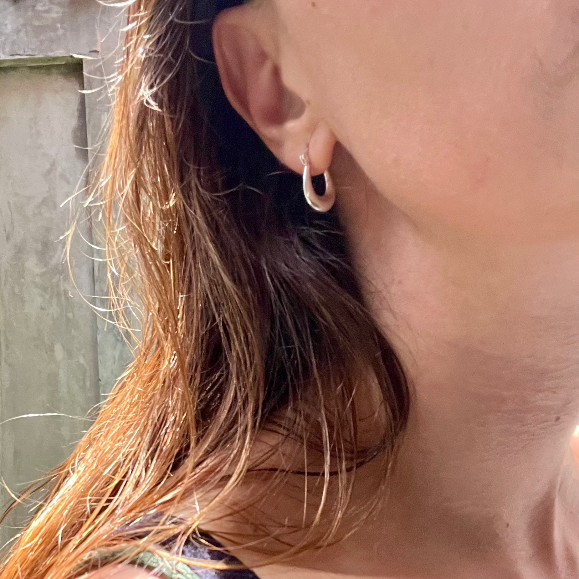 Kleine Chunky Creolen - ovale Ohrringe aus 925 Sterling Silber - Nooe UG