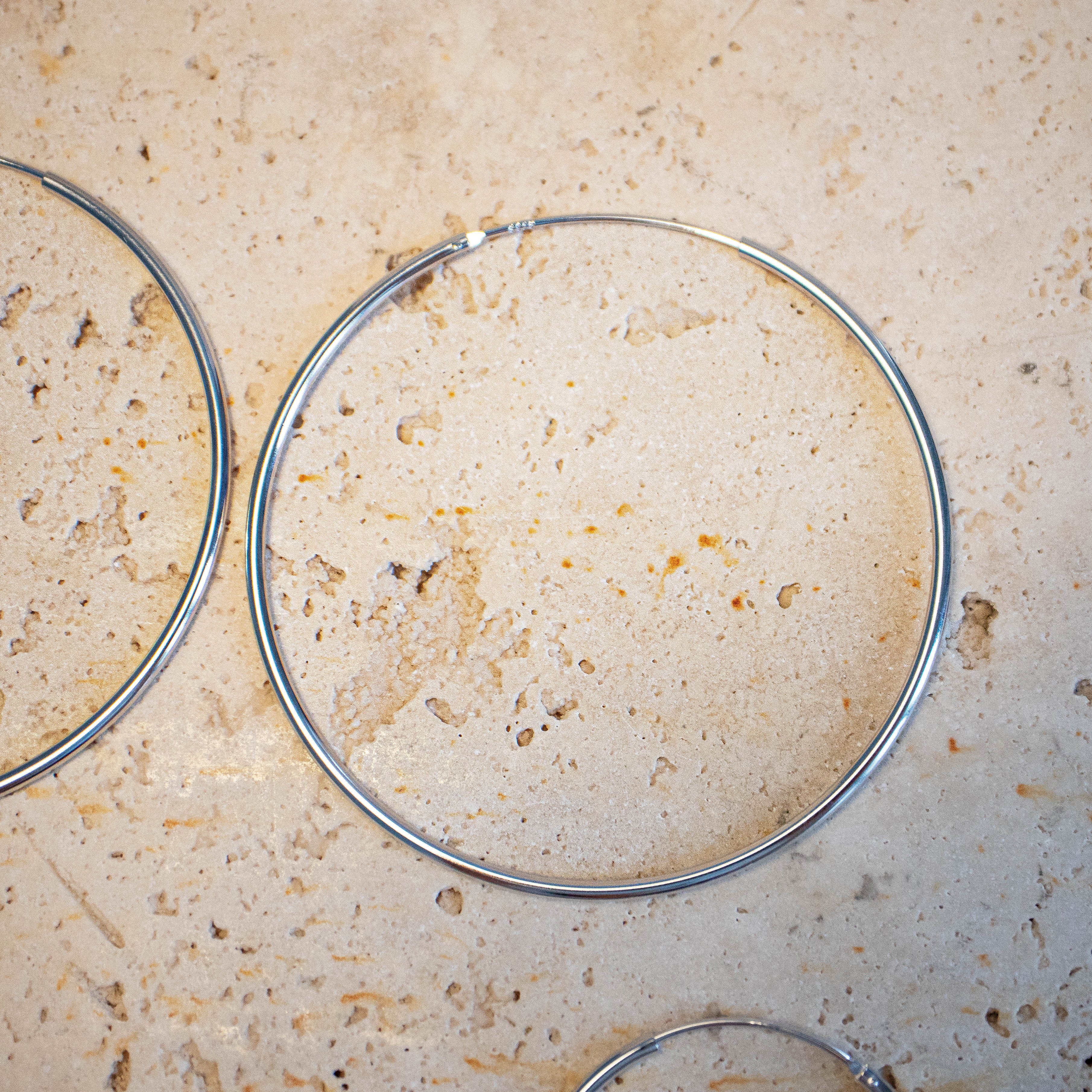 Simple Creolen aus 925 Sterling Silber - Nooe UG
