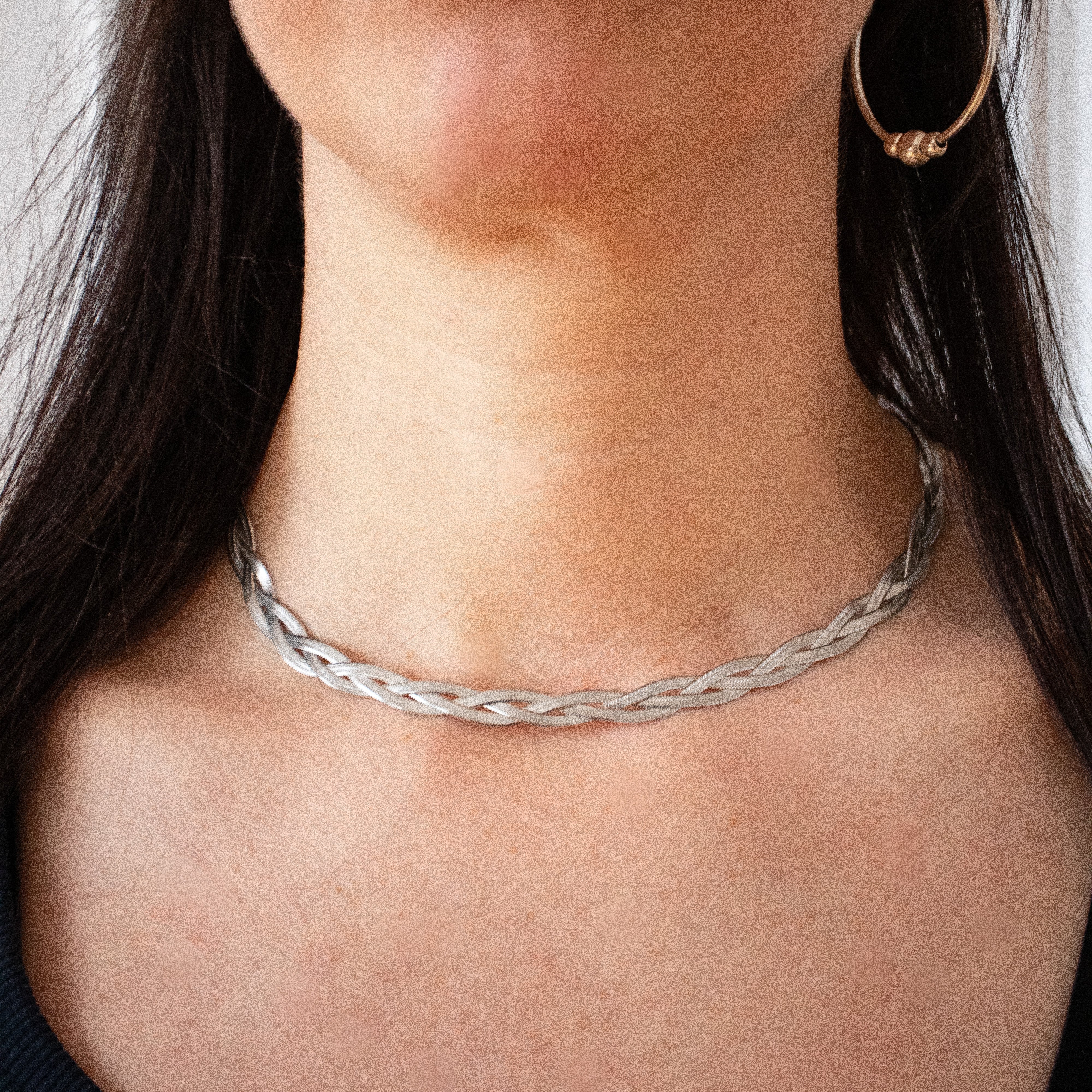 ++ Herringbone Kette geflocheten Edelstahl - Nooe UG