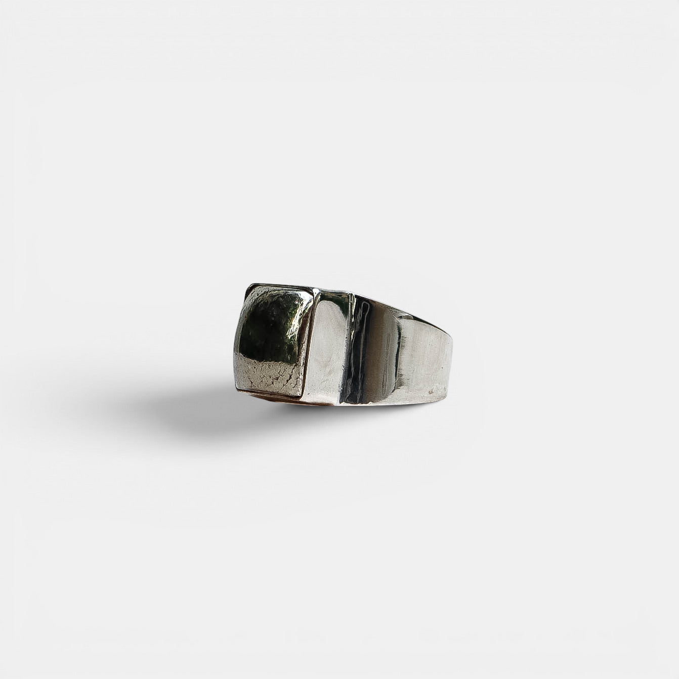 Siegelring – Pyrit Eckig, 925 Sterling Silber | NOOE Berlin