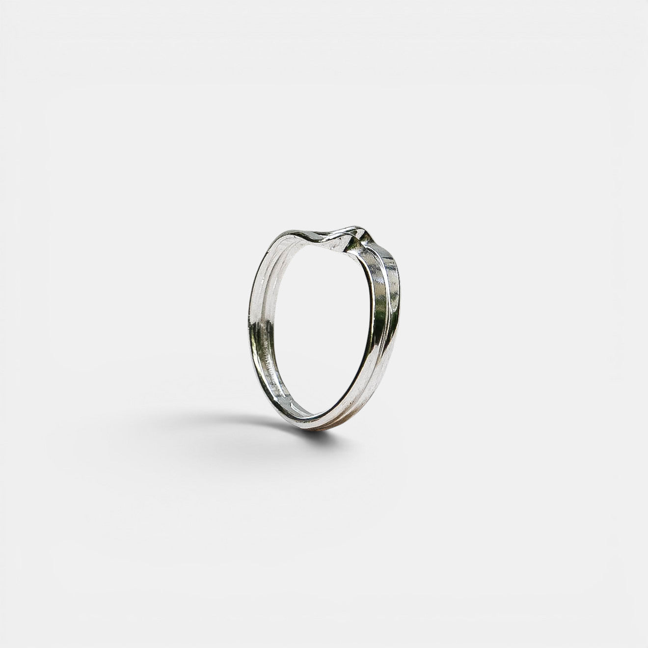 Welle Ring Doppelt – 925 Sterling Silber | NOOE Berlin