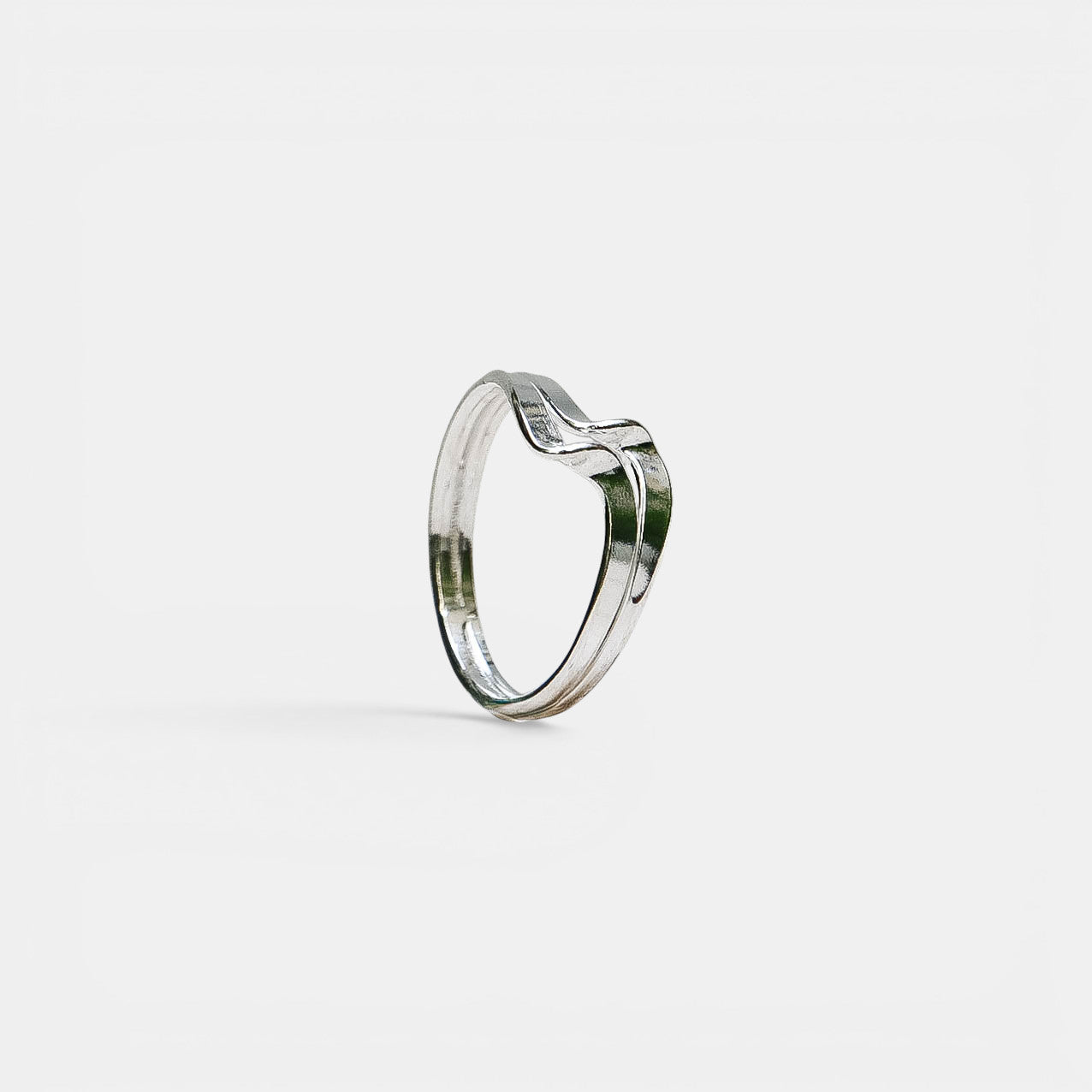 Welle Ring Doppelt – 925 Sterling Silber | NOOE Berlin