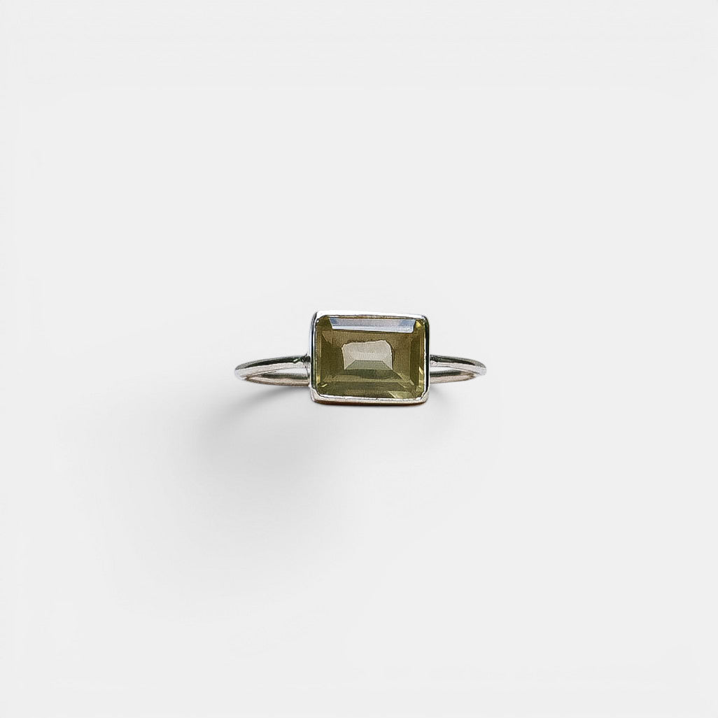 Bali Zitronenquarz Ring – zierlich, 925 Sterling Silber | NOOE BerlinBali