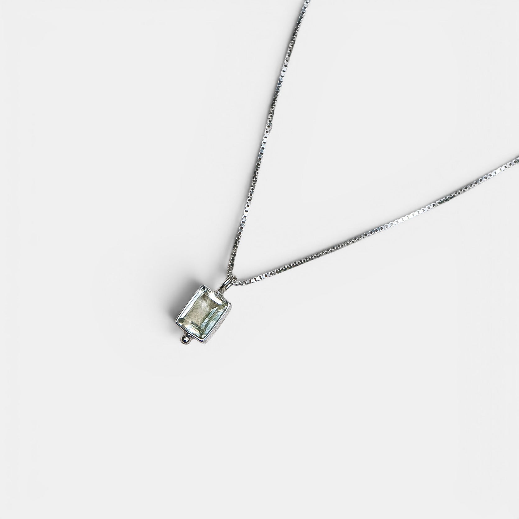 Bali Zitronenquarz Kette – Anhänger, 925 Sterling Silber | NOOE Berlin