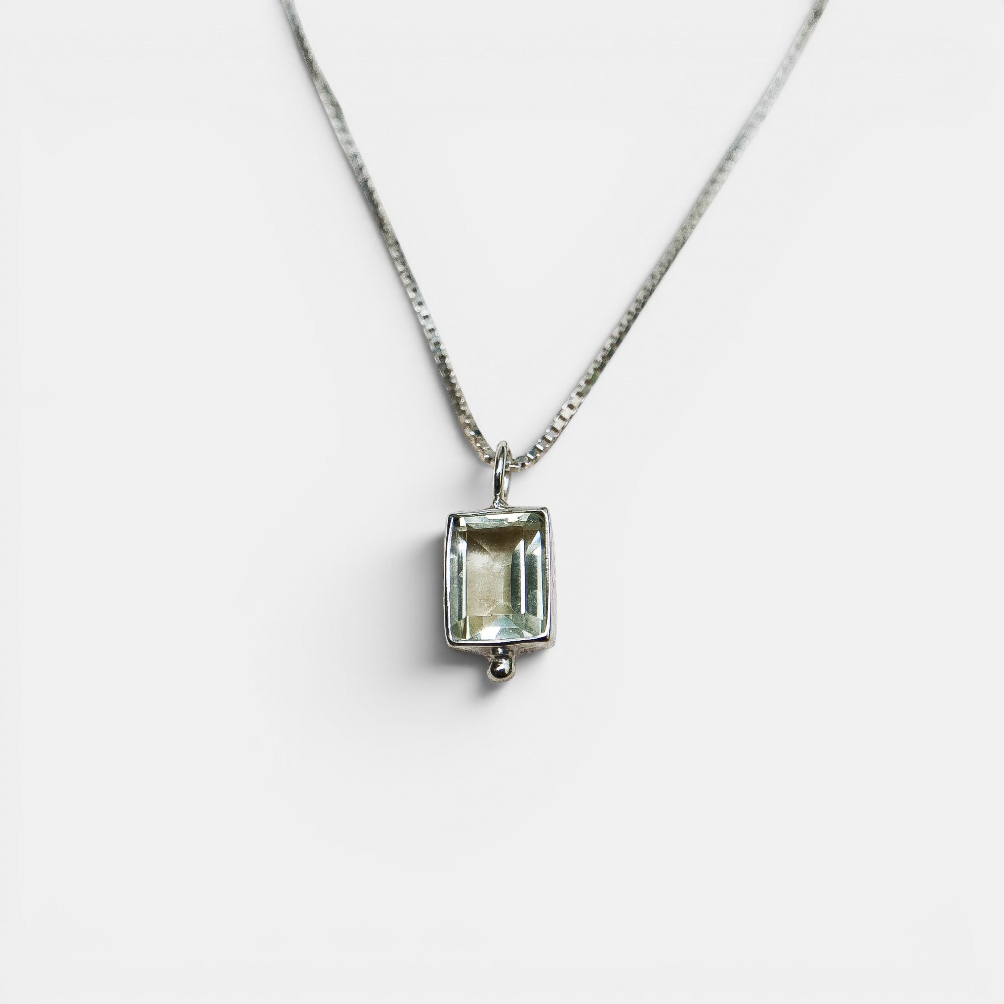 Bali Zitronenquarz Kette – Anhänger, 925 Sterling Silber | NOOE Berlin