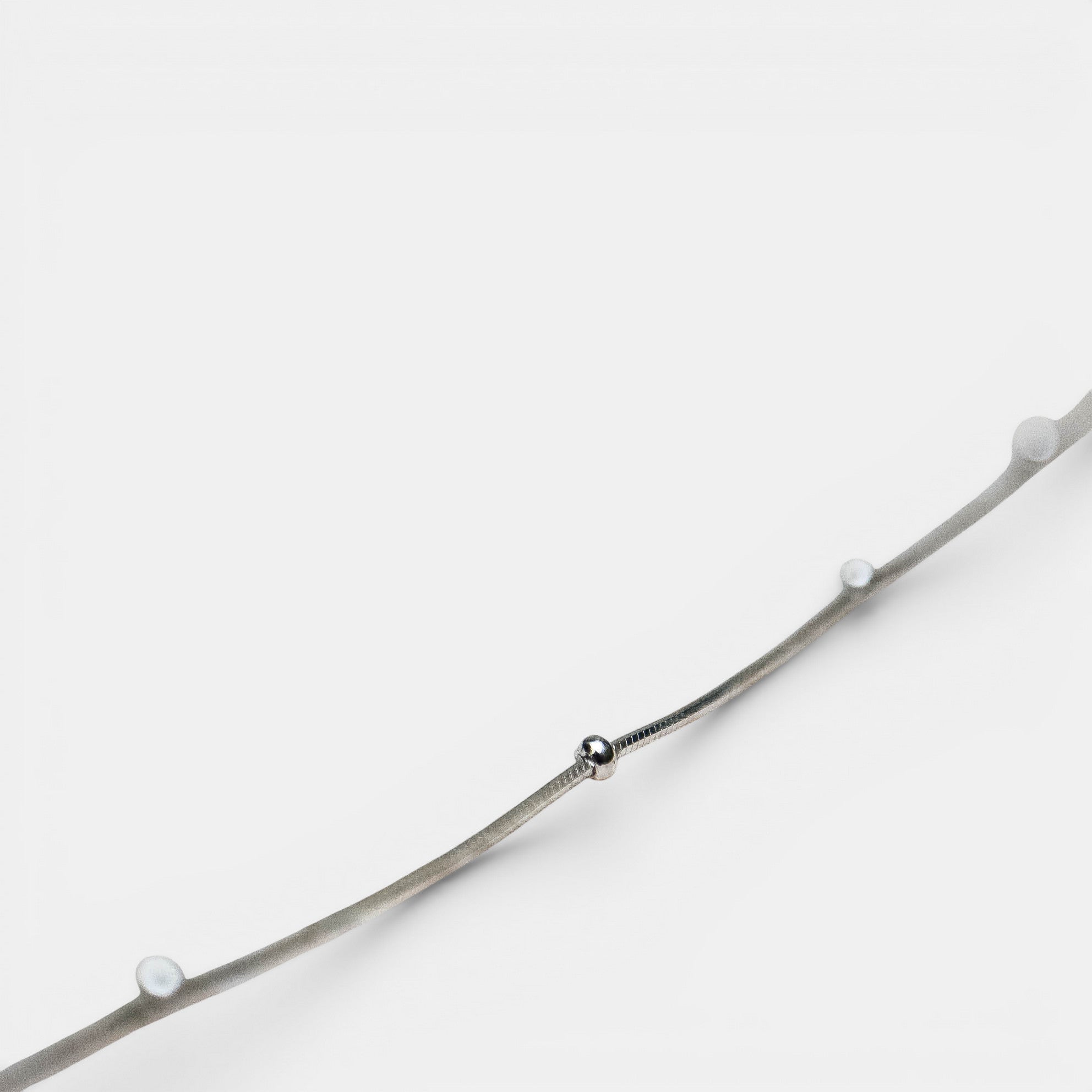 Kugelkette Silber – zarte Kugeln, 40 cm | NOOE Berlin