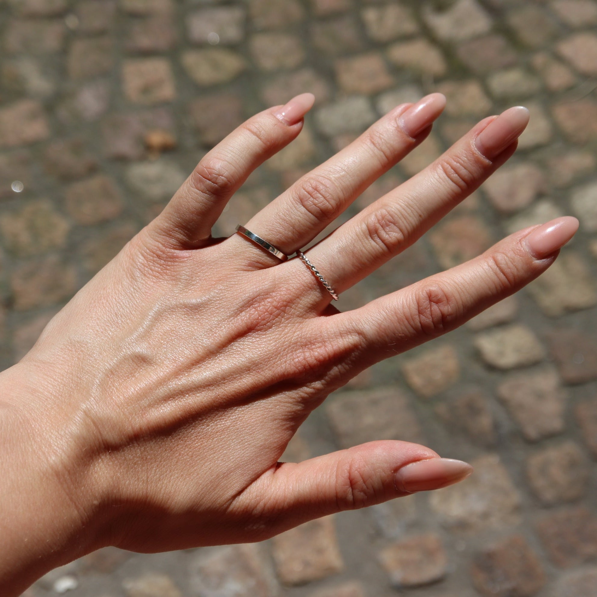 Gedrehter Ring Silber – Zart | NOOE Berlin