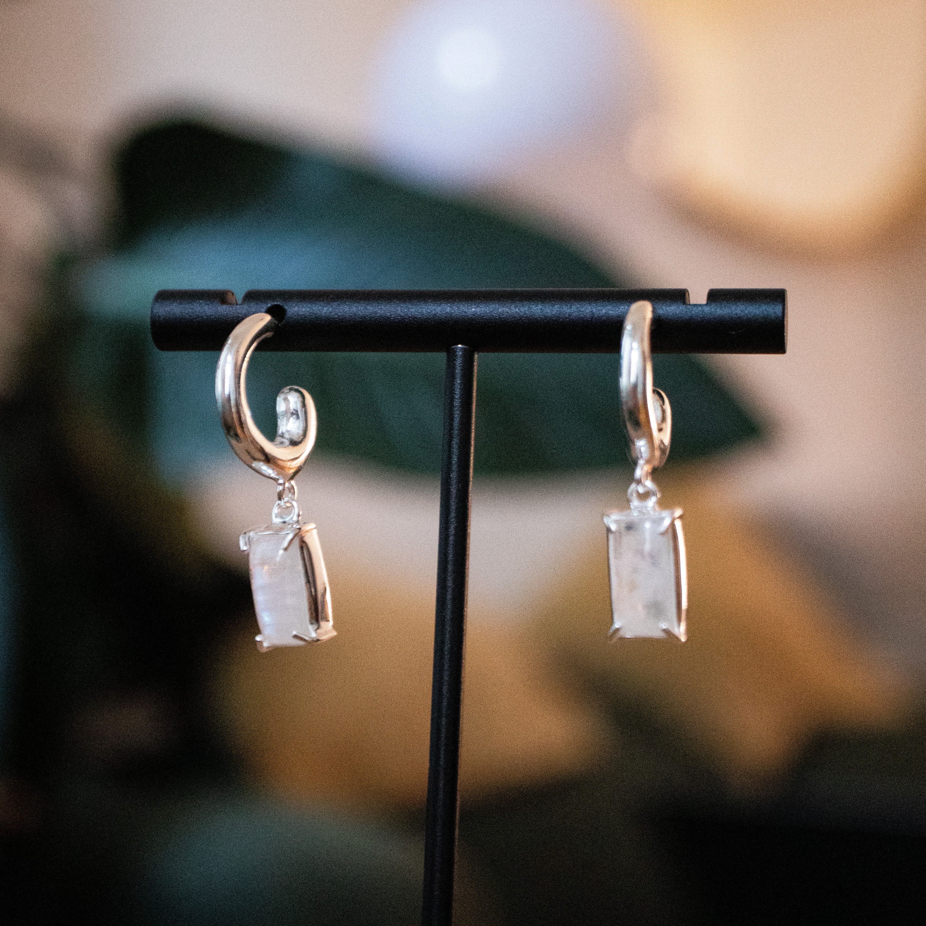 Bali Mondstein Creole – 925 Sterling Silber | NOOE Berlin