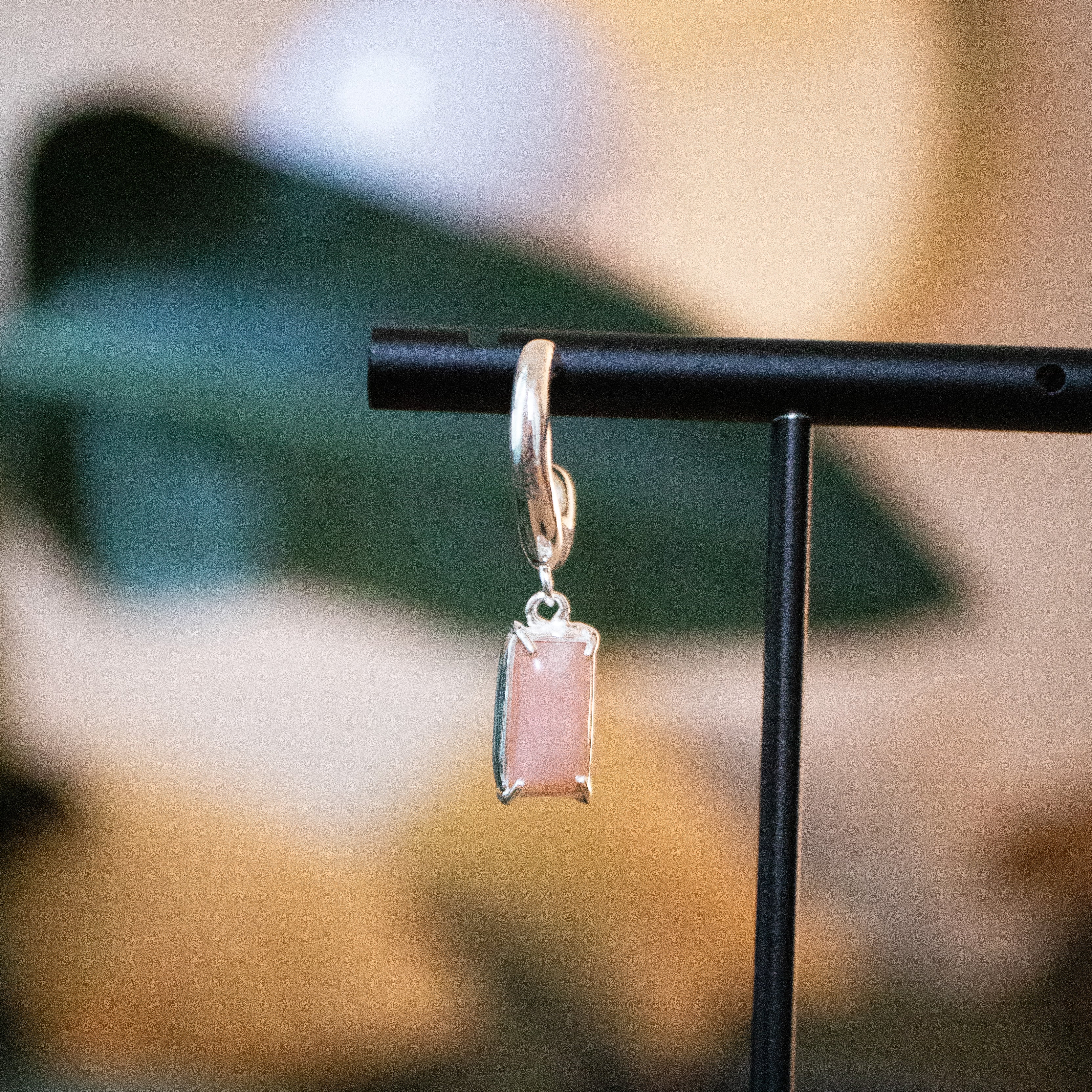 Bali Rosa Opal Creole – 925 Sterling Silber | NOOE Berlin