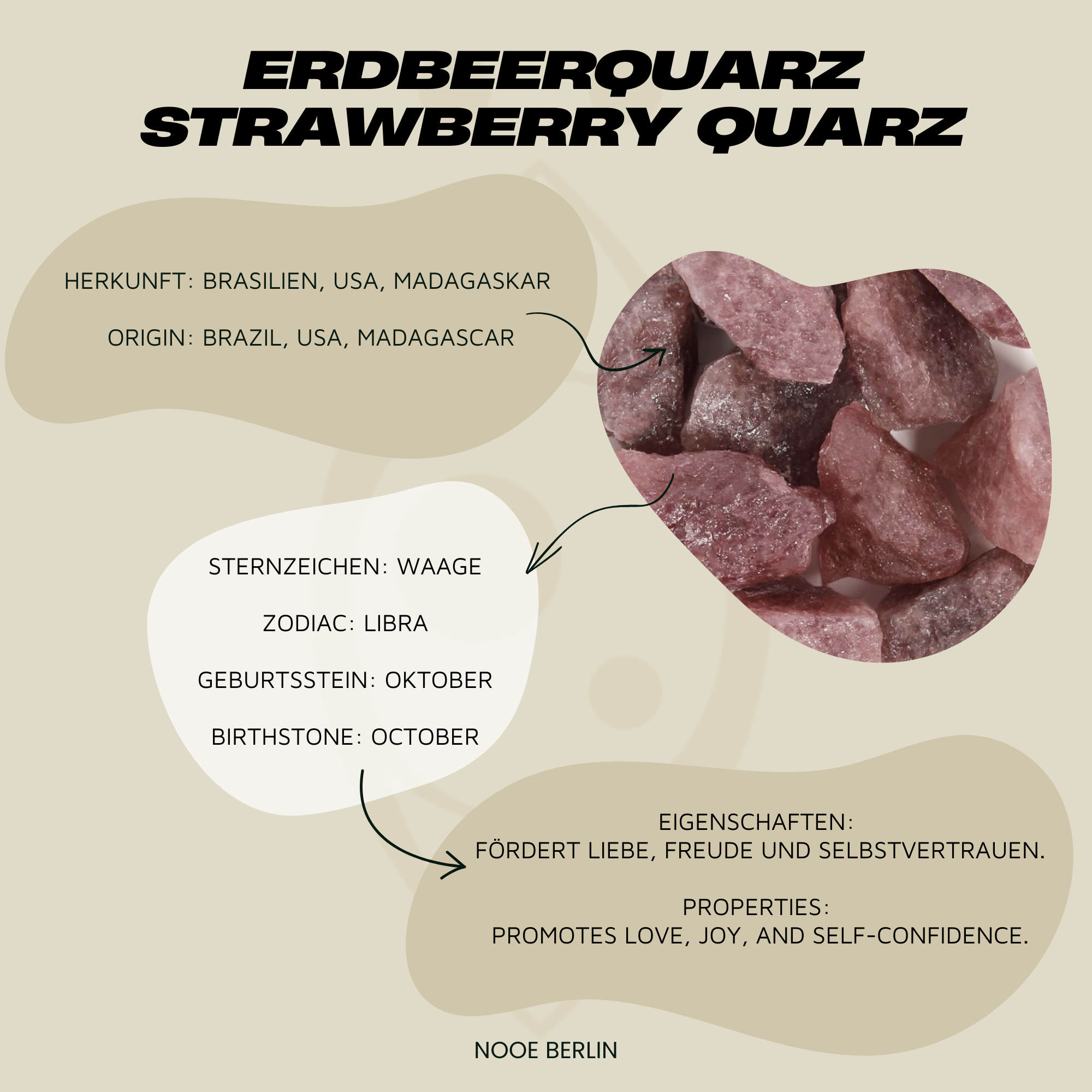 Erdbeerquarz Ring – Ganz aus Stein | NOOE Berlin