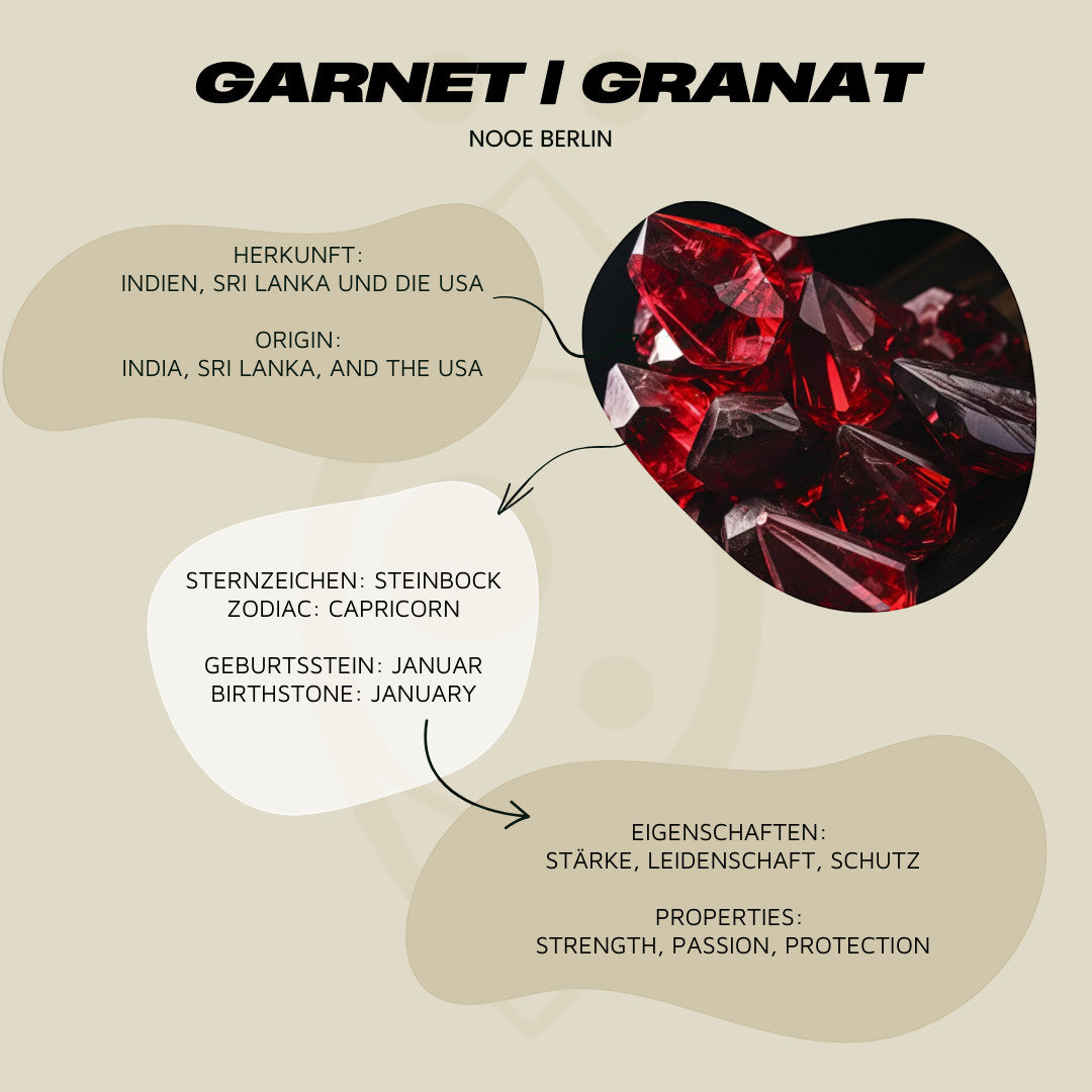 Natürlicher ovaler Granat Siegelring gold handgemacht - Nooe UG