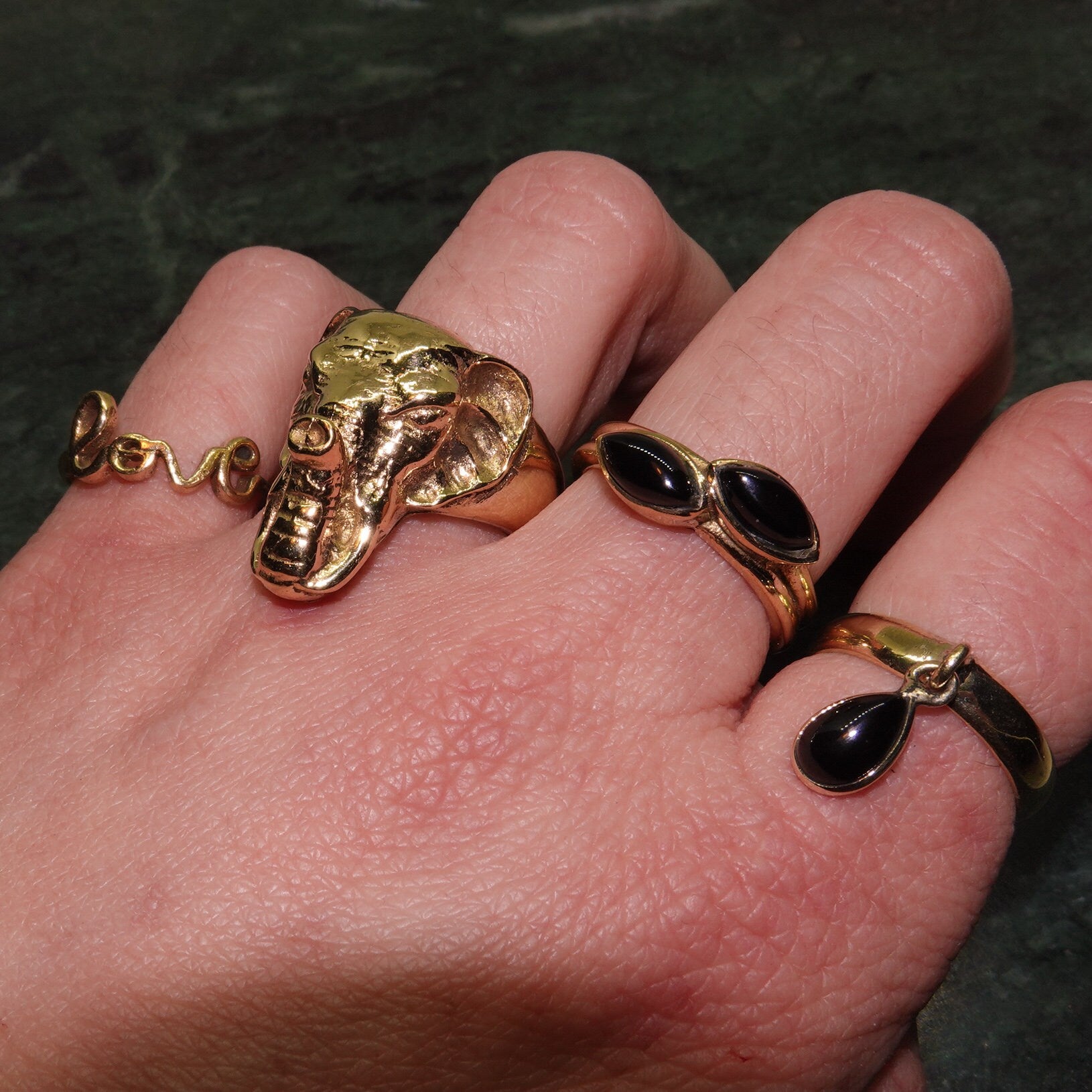 Elefant Ring gold handgemacht