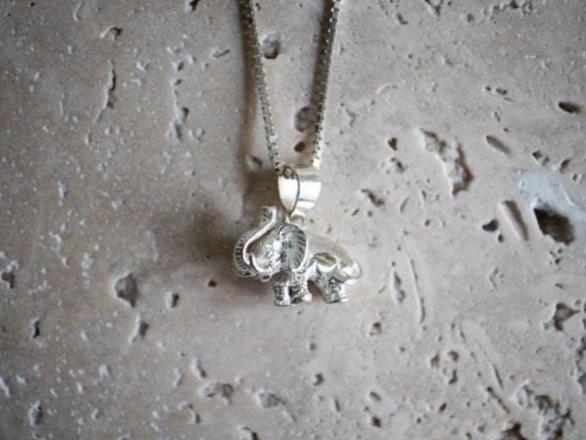 ELEFANT Kette aus 925 Sterling Silber handgemacht