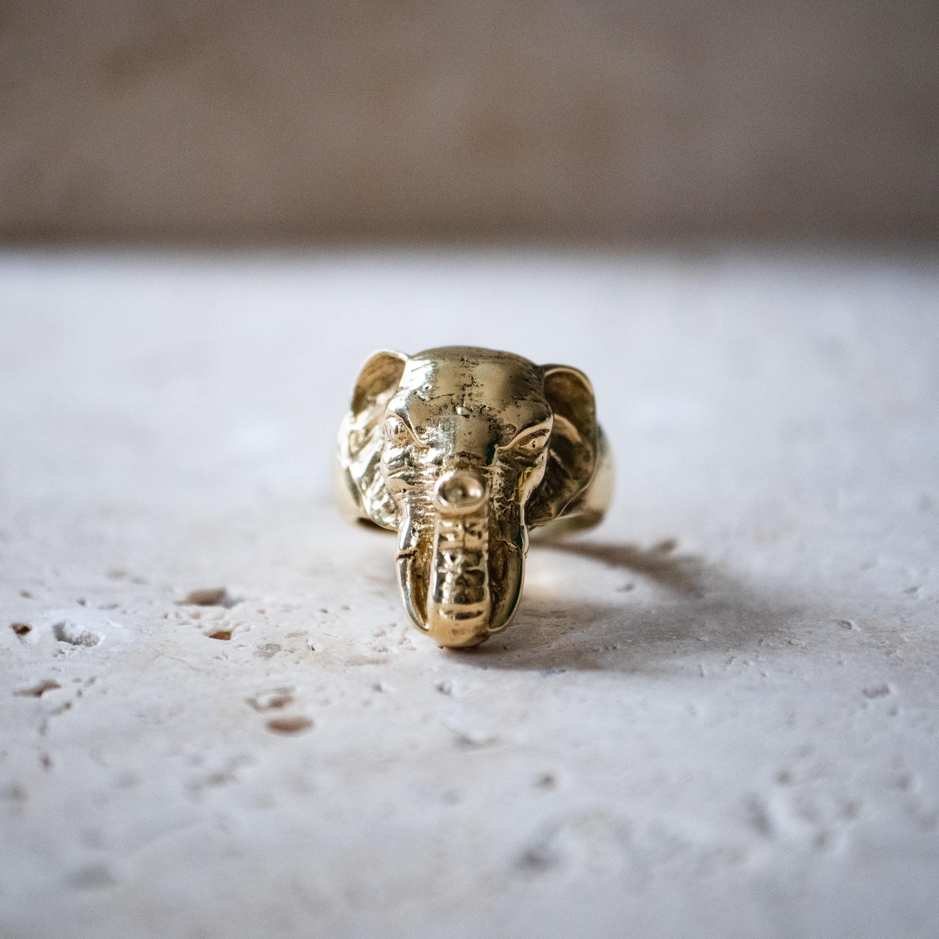 Elefant Ring gold handgemacht