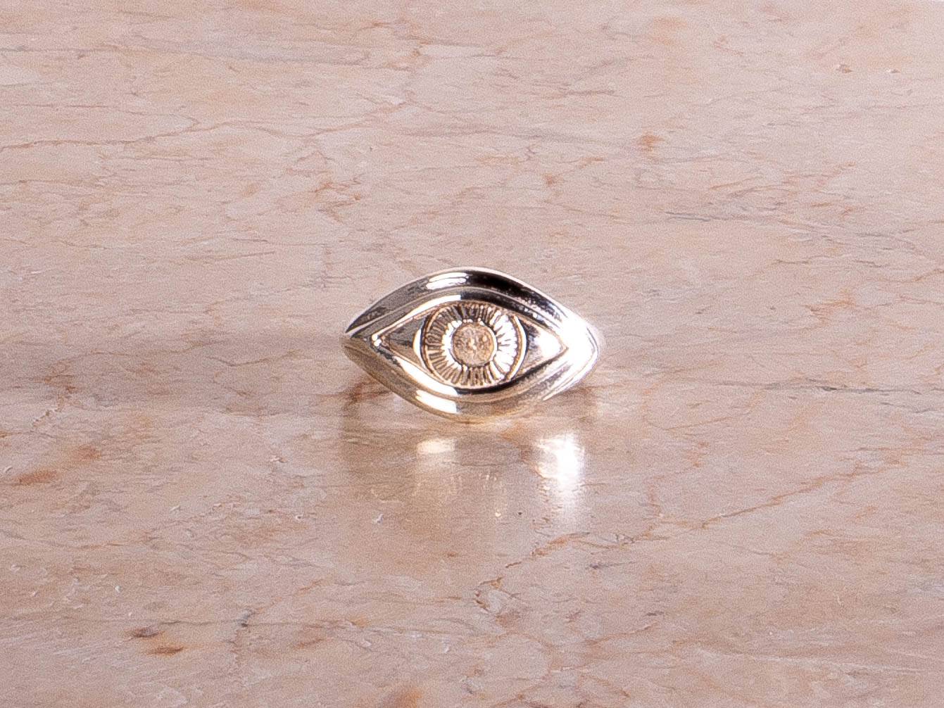 Talisman Böser Blick Schutz Augen Ring aus 925 Sterling Silber - NooeBerlin