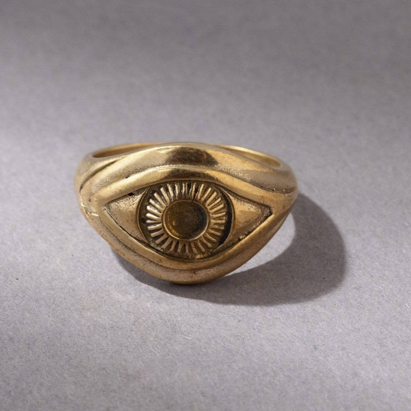 Talisman Böser Blick Schutz Augen Ring gold - NooeBerlin