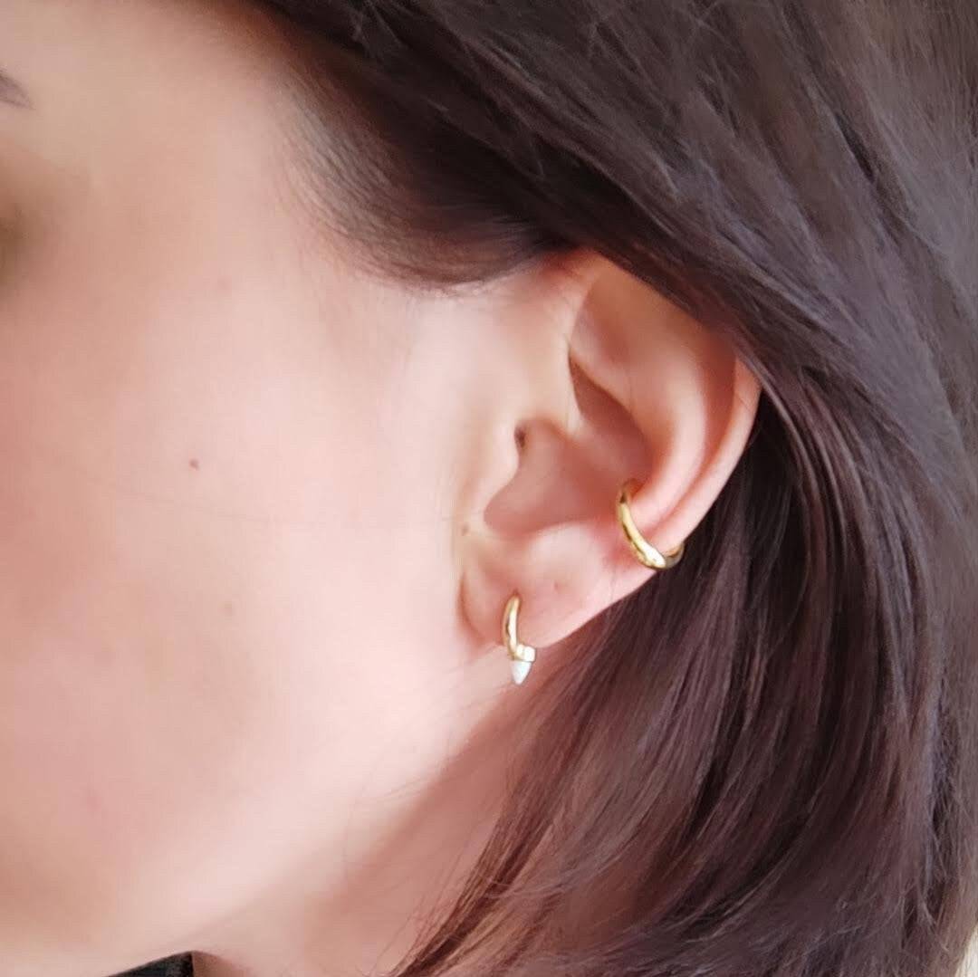 Ear cuff Manschette vergoldet unregelmäßig Gold 18k - NooeBerlin