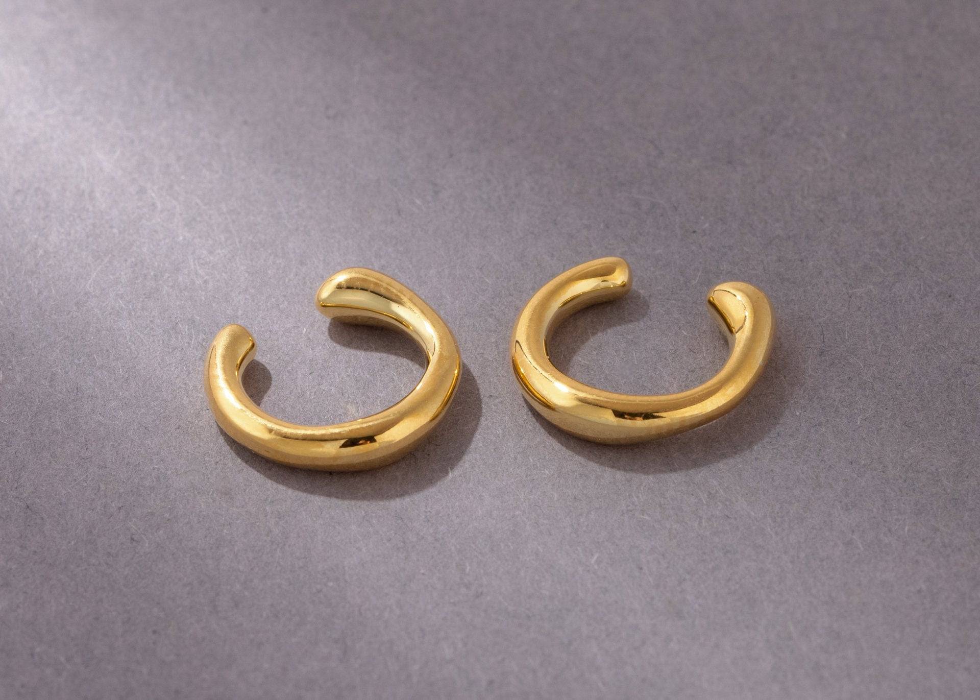 Ear cuff Manschette vergoldet unregelmäßig Gold 18k - NooeBerlin