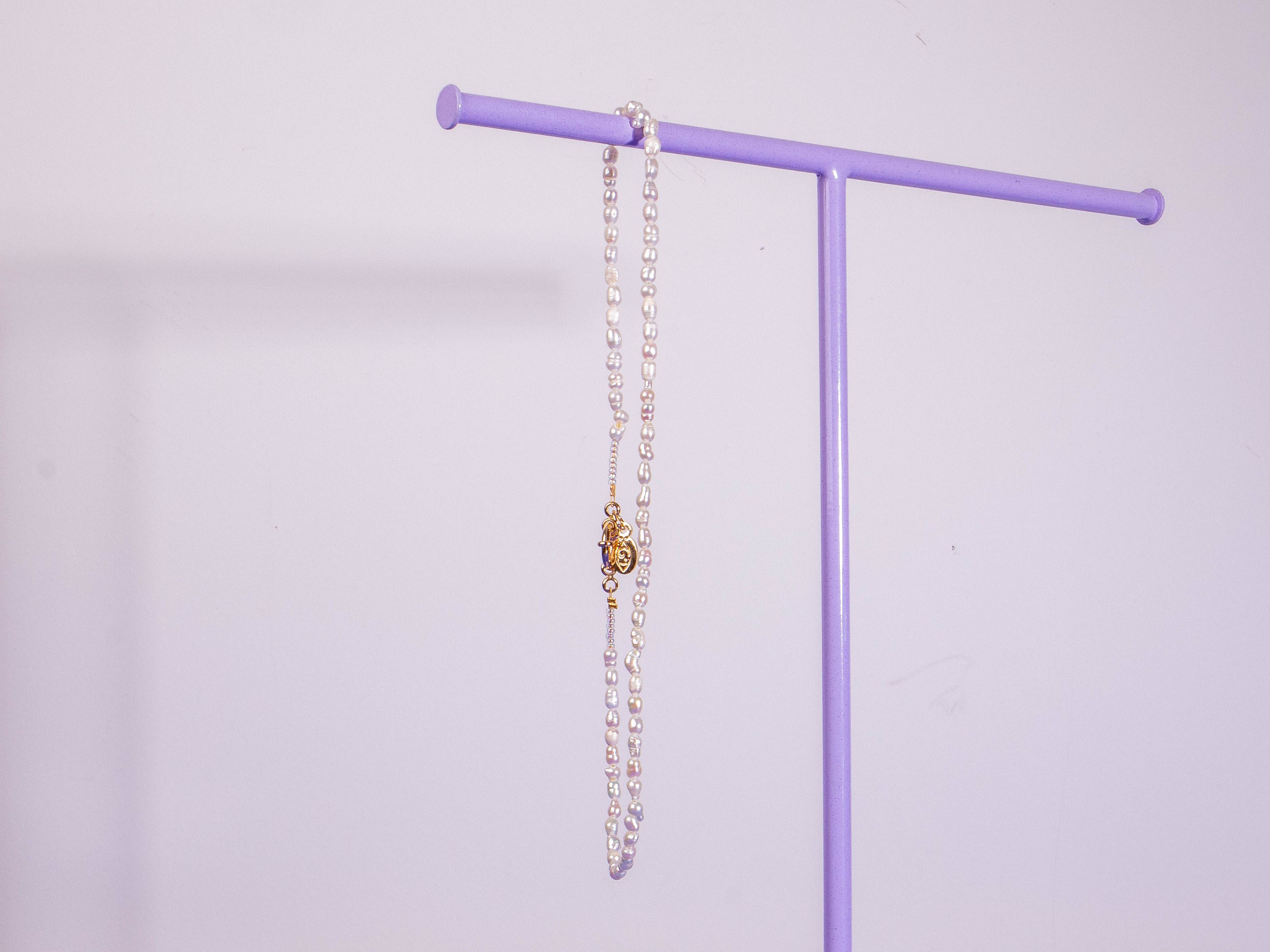 Perlenkette mit Rocailles choker gold handgemacht - NooeBerlin