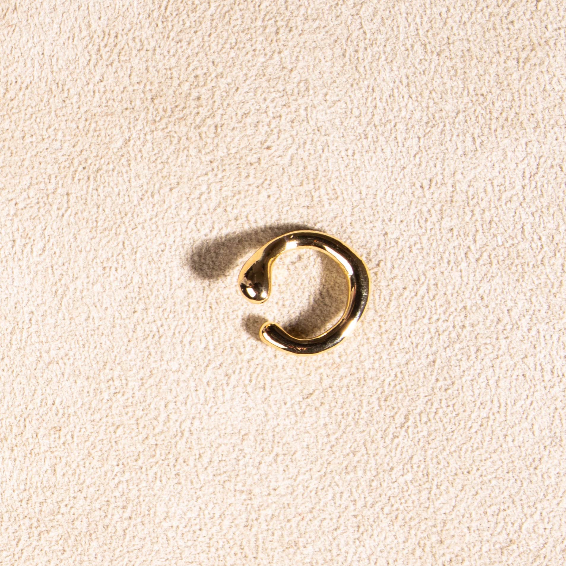 Ear cuff Manschette vergoldet unregelmäßig Gold 18k - NooeBerlin