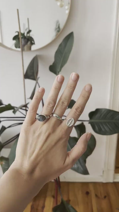 Zierlicher Ring Berg, Hügel aus 925 Sterling Silber handgemacht