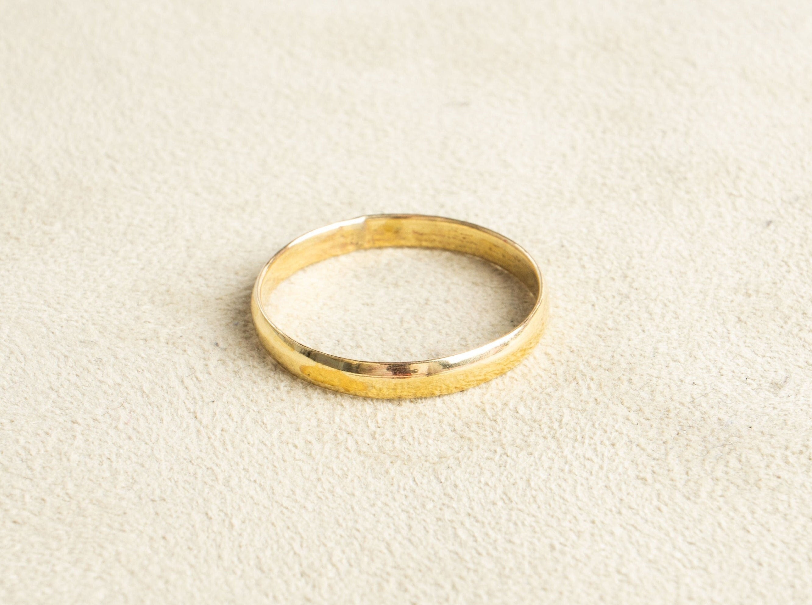 Simpler Ring Messing gold Ehering handgemacht