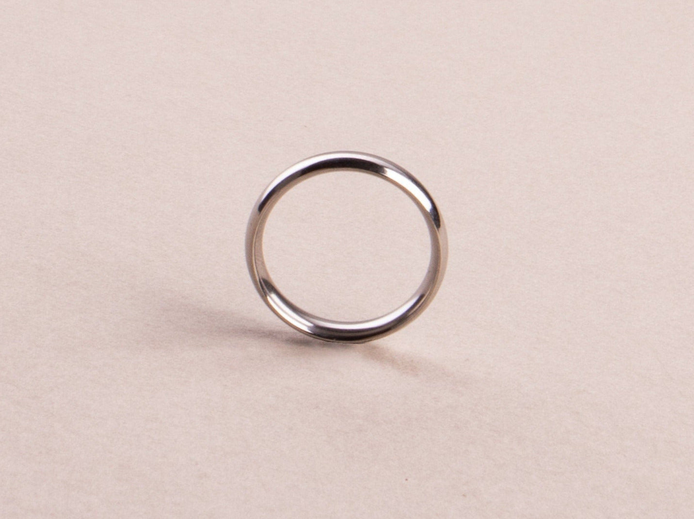 Simpler Ring Ehering Verlobungsring Silber handgemacht